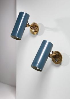 Compasso - Pair of Model 2131 Wall Lamps by Stilnovo
